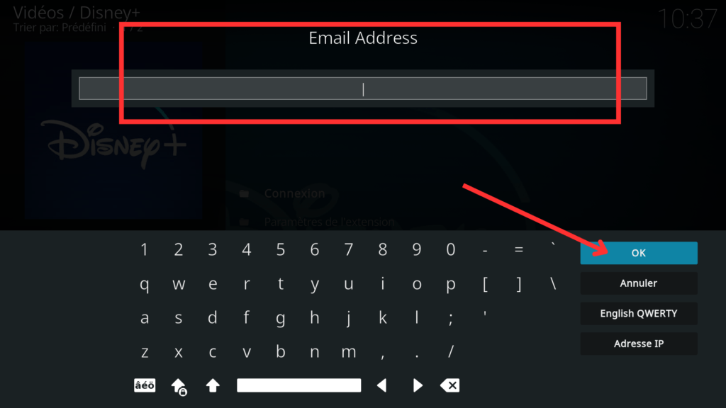 Entrez votre email